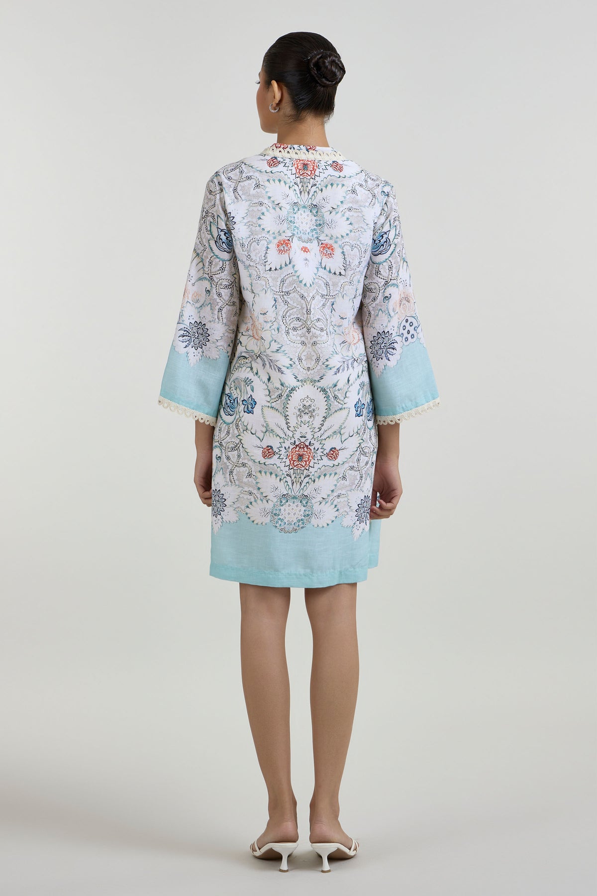 Dress White-Teal
