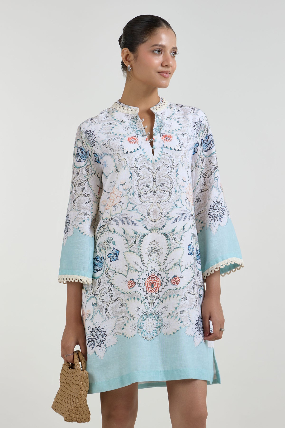 Dress White-Teal