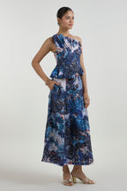 Skirt-Oneshoulder Top Multicolor