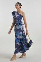 Skirt-Oneshoulder Top Multicolor