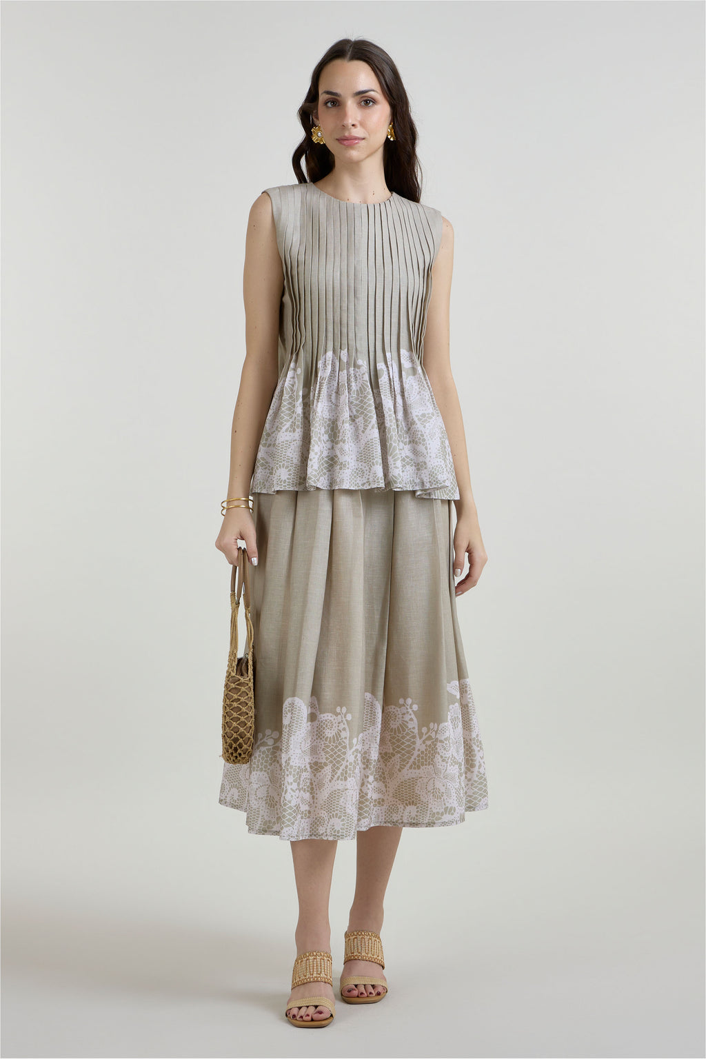 Skirt Top Khaki