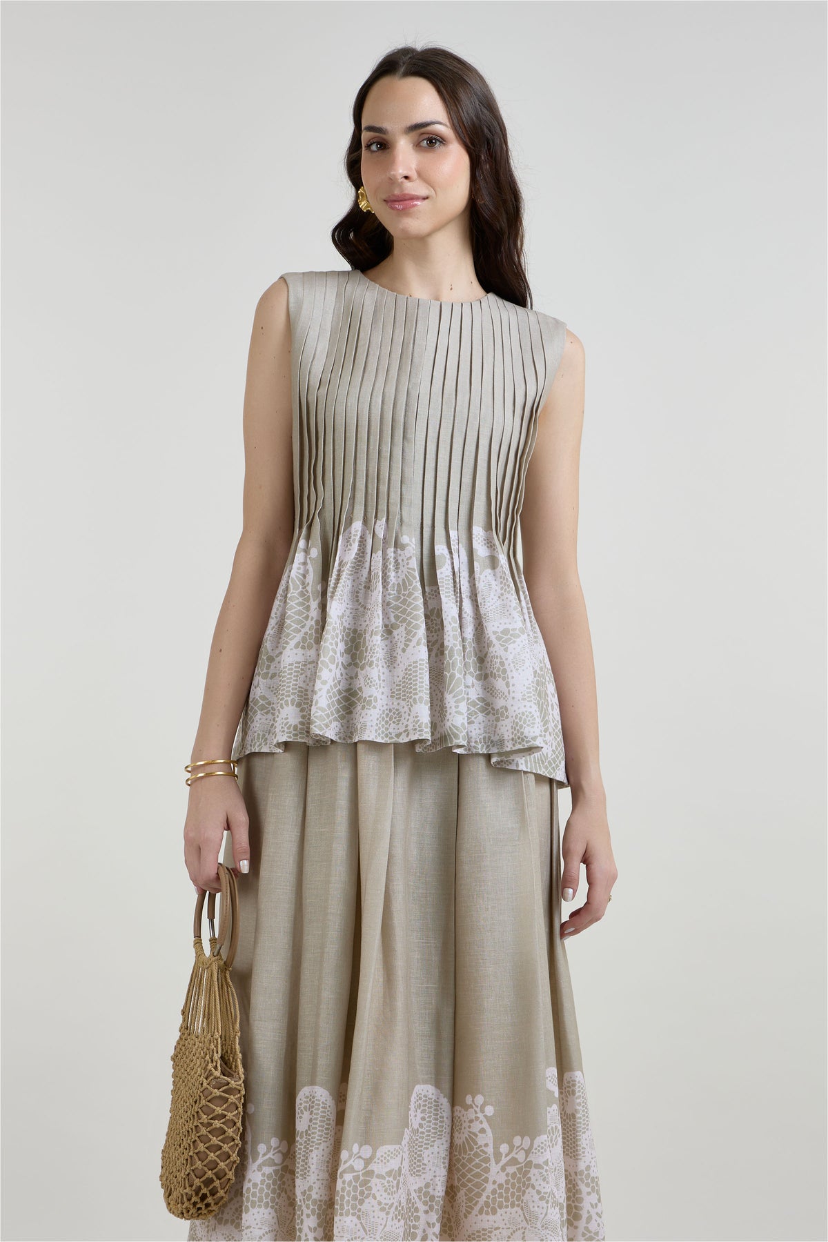 Skirt Top Khaki