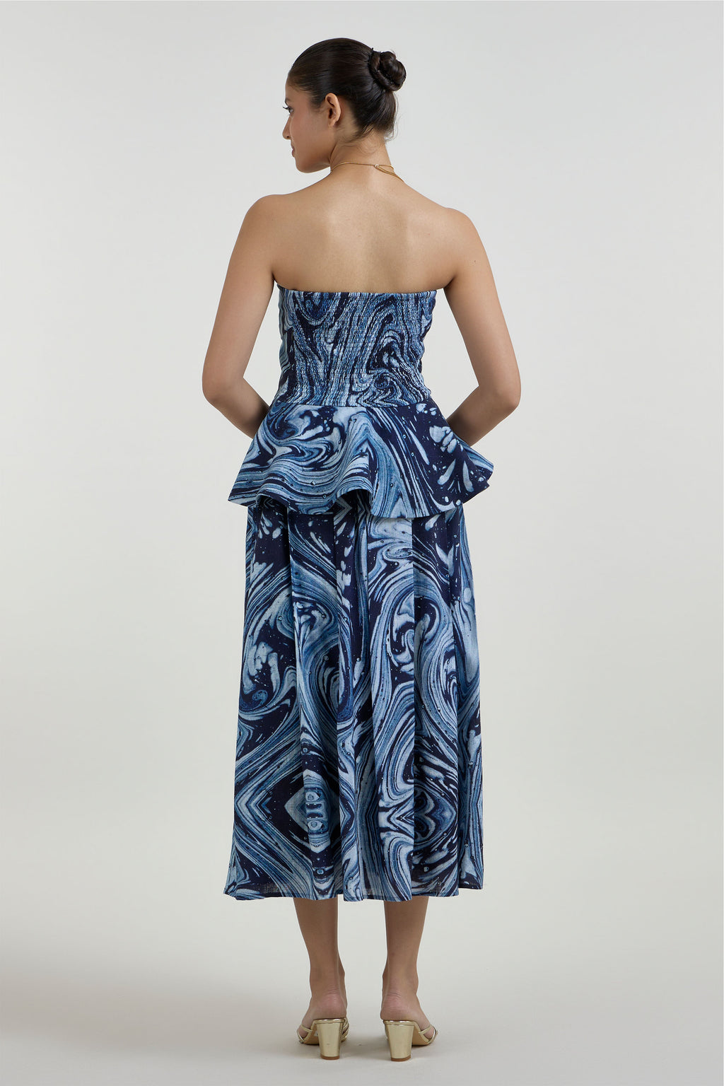 Skirt Peplum Blue