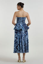 Skirt Peplum Blue