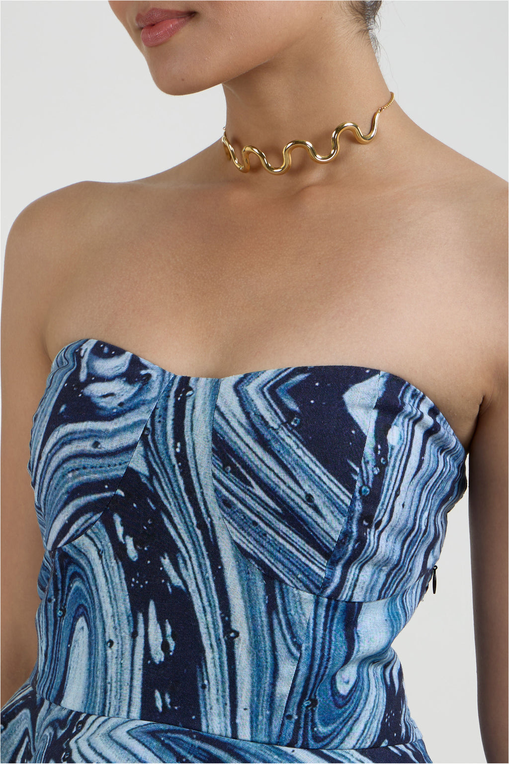 Skirt Peplum Blue