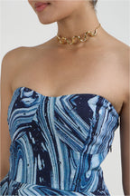 Skirt Peplum Blue