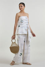 Strapless Top Pant Ivory