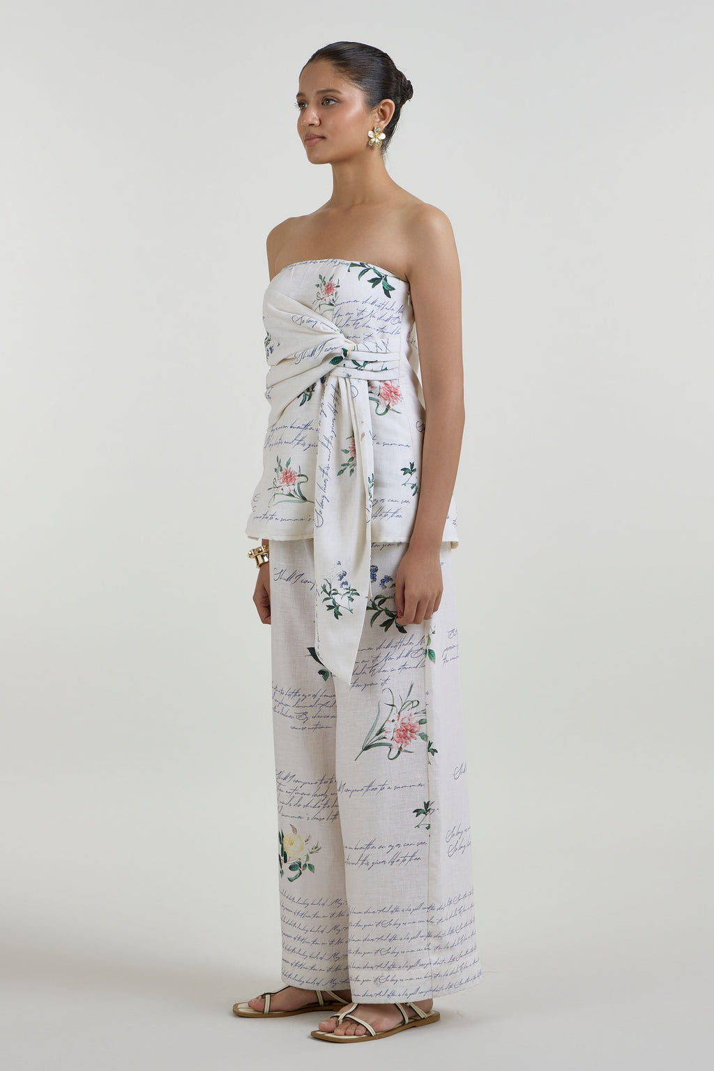 Strapless Top Pant Ivory