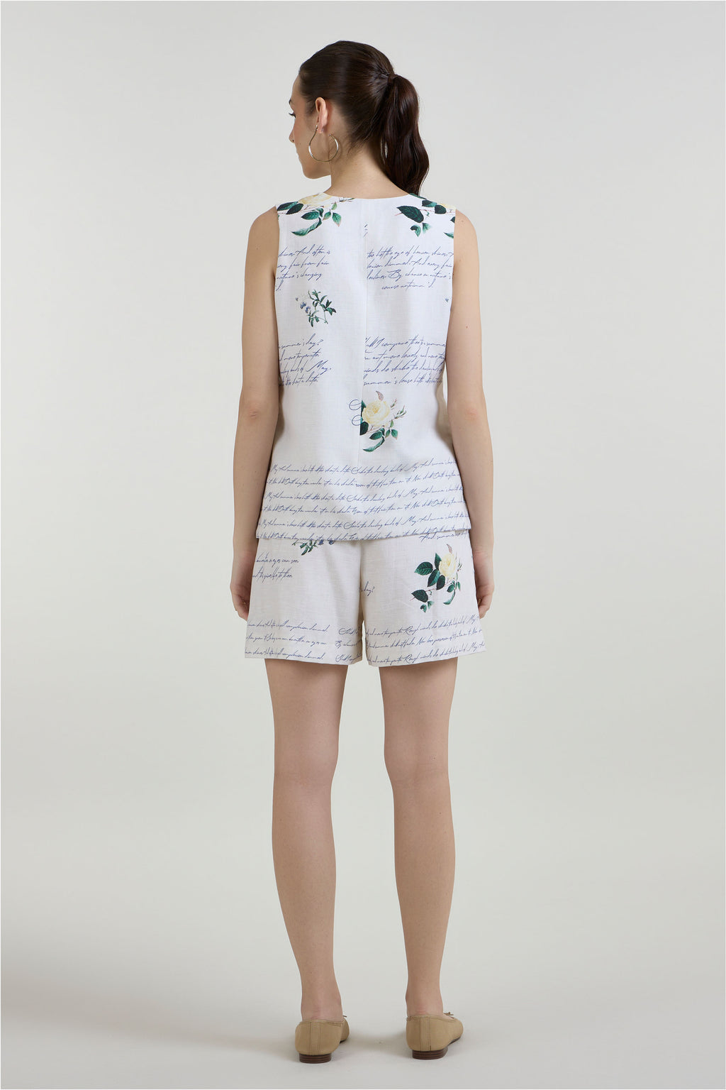Blazer Shorts Belt Ivory