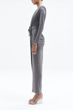 DRESS BELT GREY BLACK SAGE GREEN
