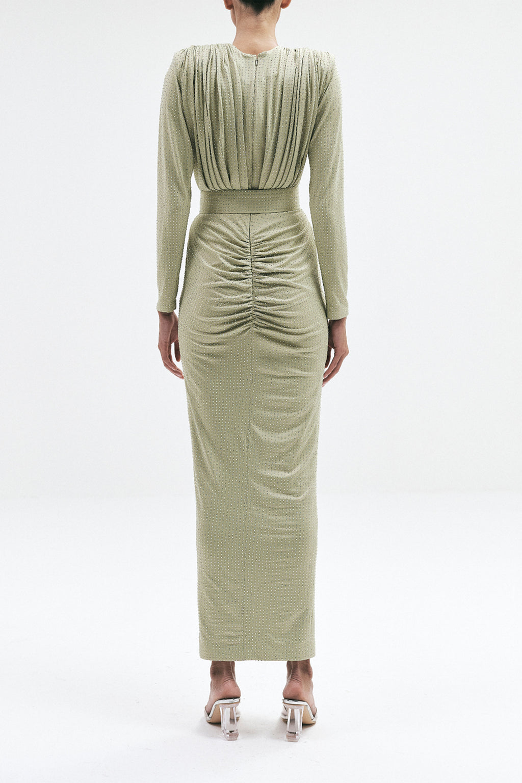 DRESS BELT GREY BLACK SAGE GREEN