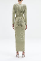 DRESS BELT GREY BLACK SAGE GREEN