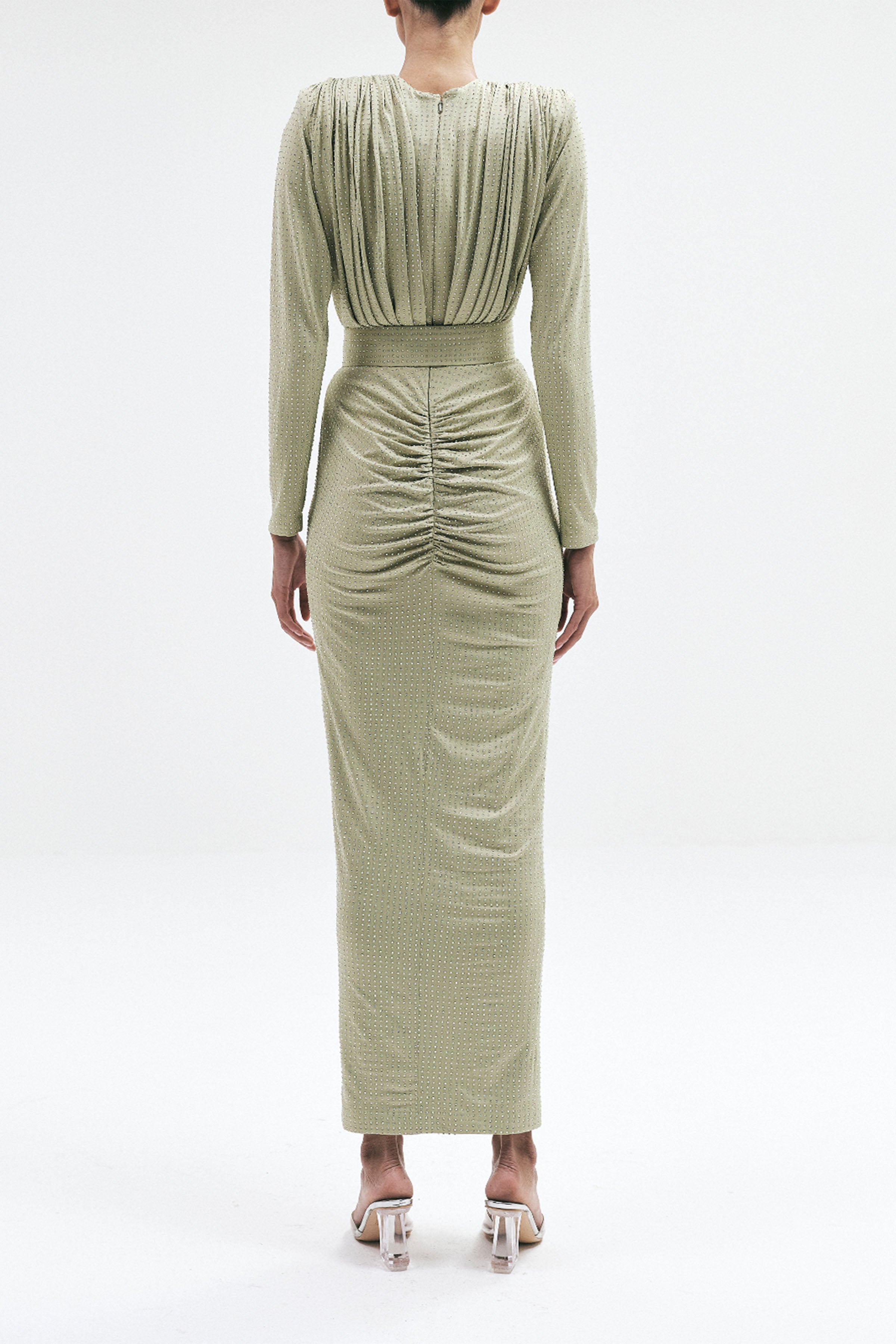 DRESS BELT GREY BLACK SAGE GREEN