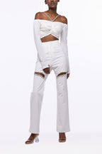 PANT DENIM WHITE