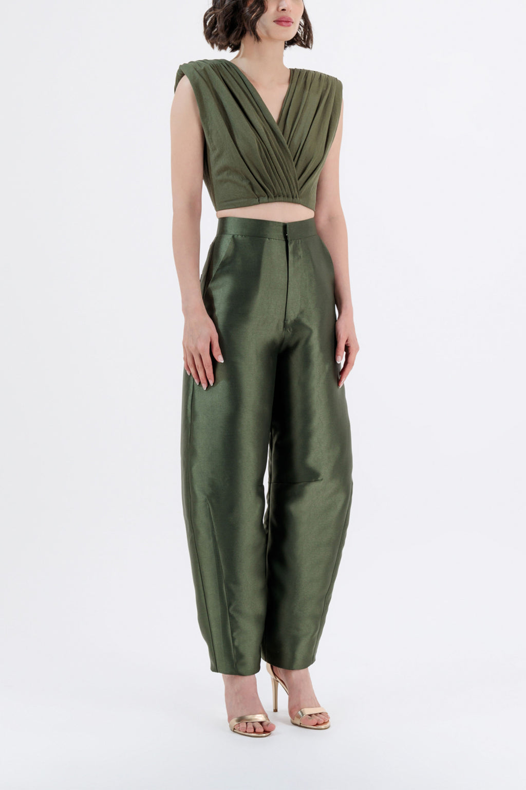 PANT SILVER OLIVE BLACK
