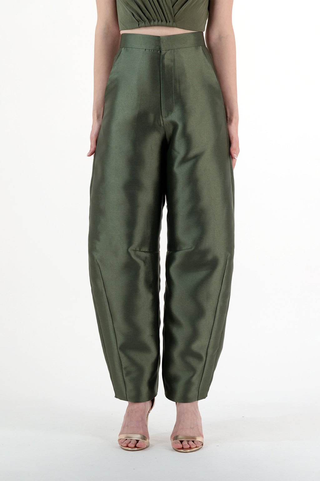 PANT SILVER OLIVE BLACK