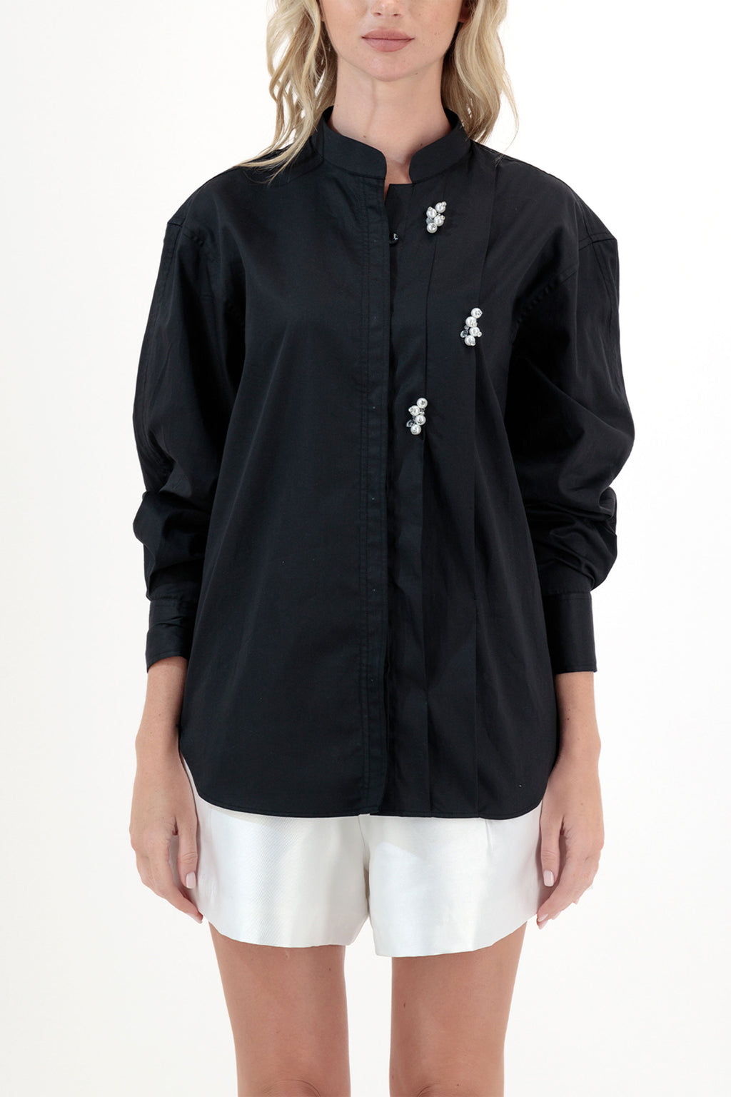 SHIRT BLACK PINK WHITE