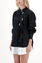 SHIRT BLACK PINK WHITE