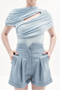SHORTS POWDER BLUE