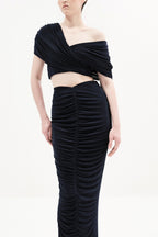 SKIRT NAVY BLUE WHITE