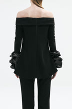 TOP BLACK WHITE
