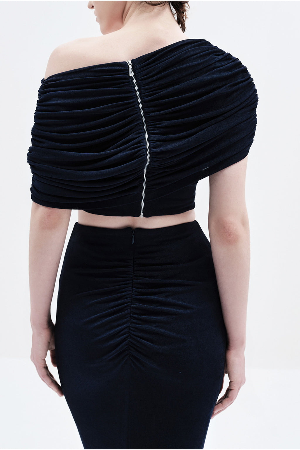 CROP TOP NAVY POWDER BLUE