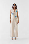 Vest Trouser Set Cream