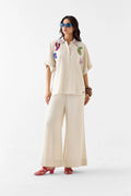 Shirt Trouser Set Cream