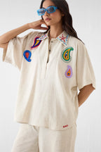 Shirt Trouser Set Cream