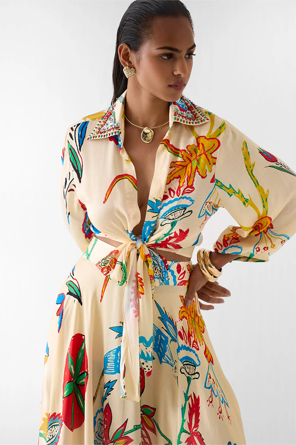 Skirt Top Set Multi