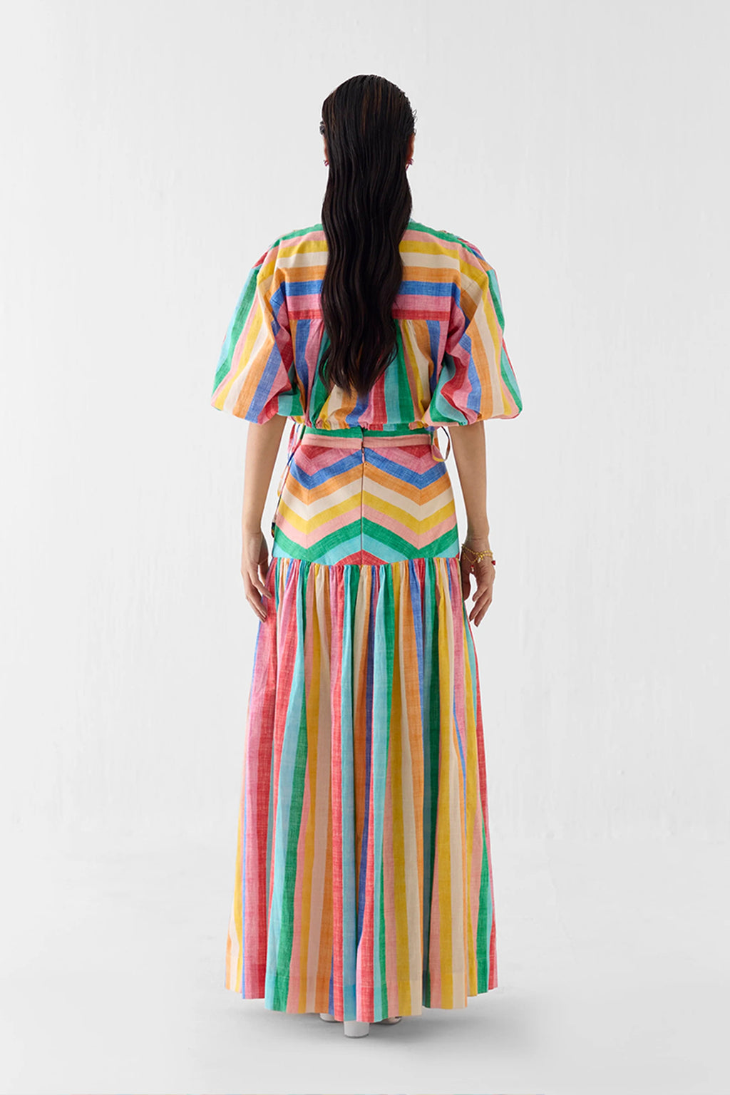 Skirt Shirt Set Rainbow