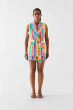 Blazer Shorts Set Rainbow