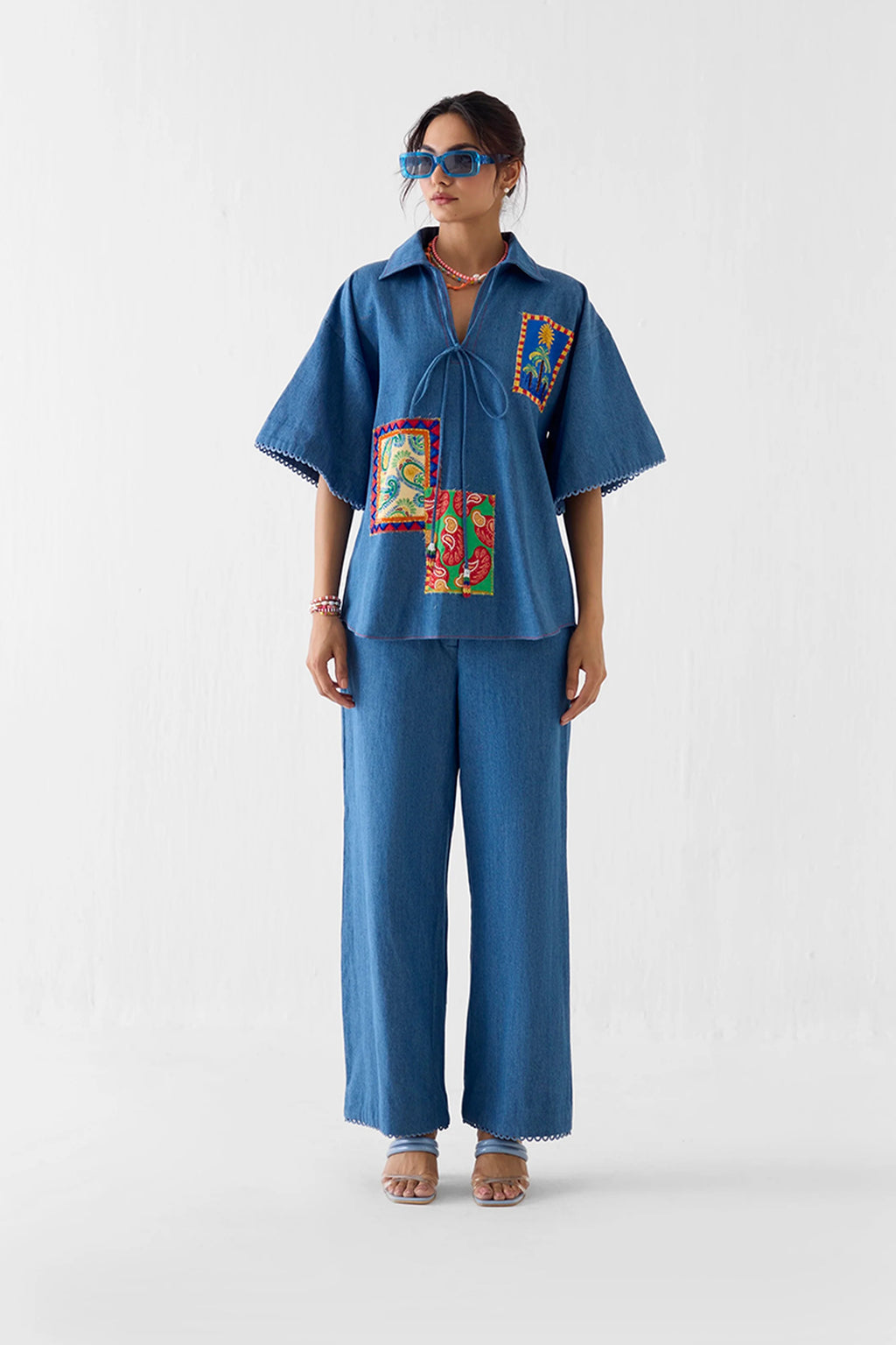 Shirt Trouser Set Denim