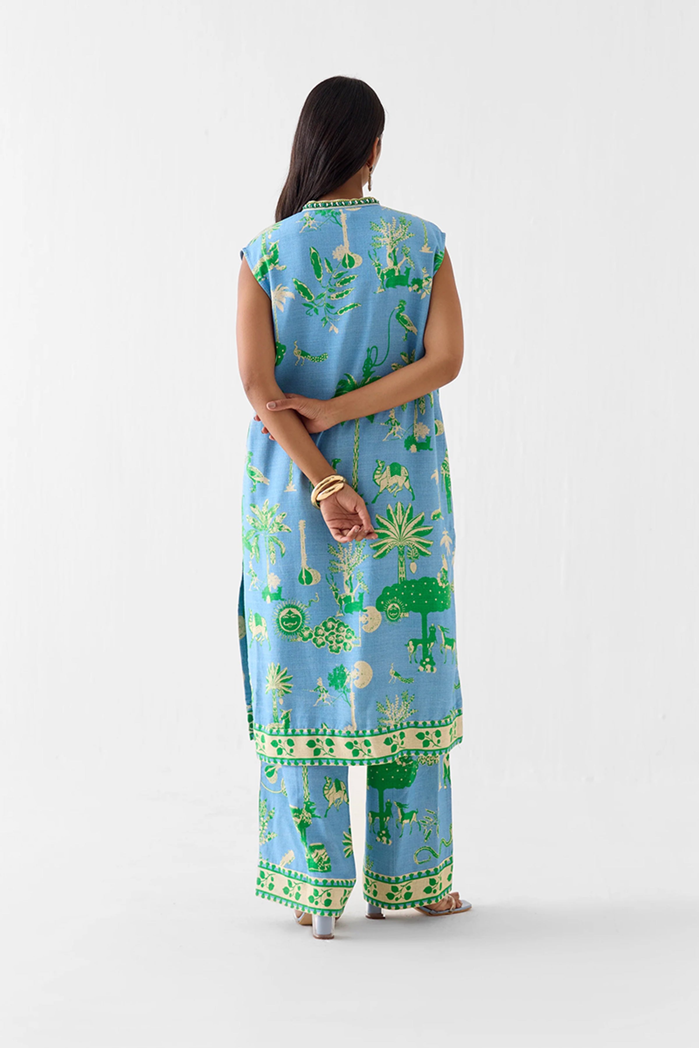 Kurta Pant Set Blue