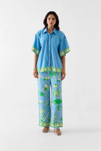 Shirt Trouser Set Blue