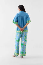Shirt Trouser Set Blue