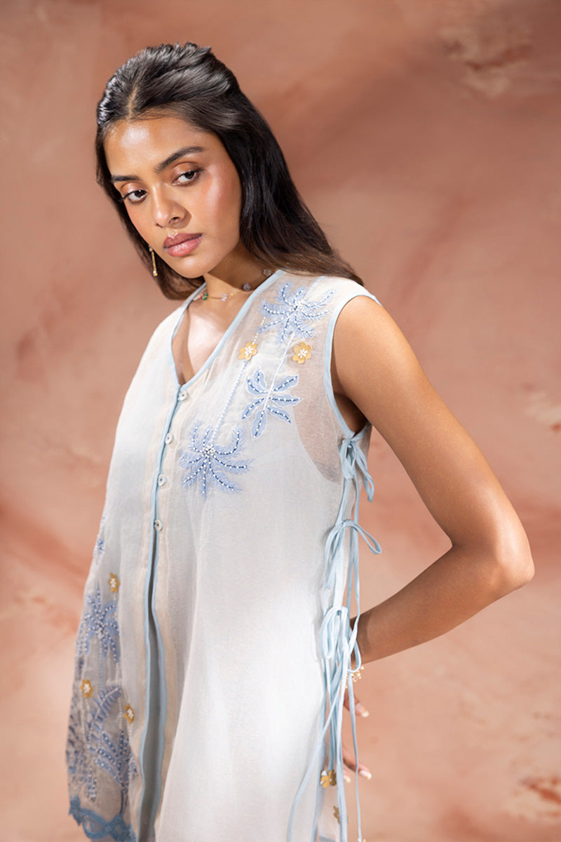 Jacket Top Bottom Powder Blue