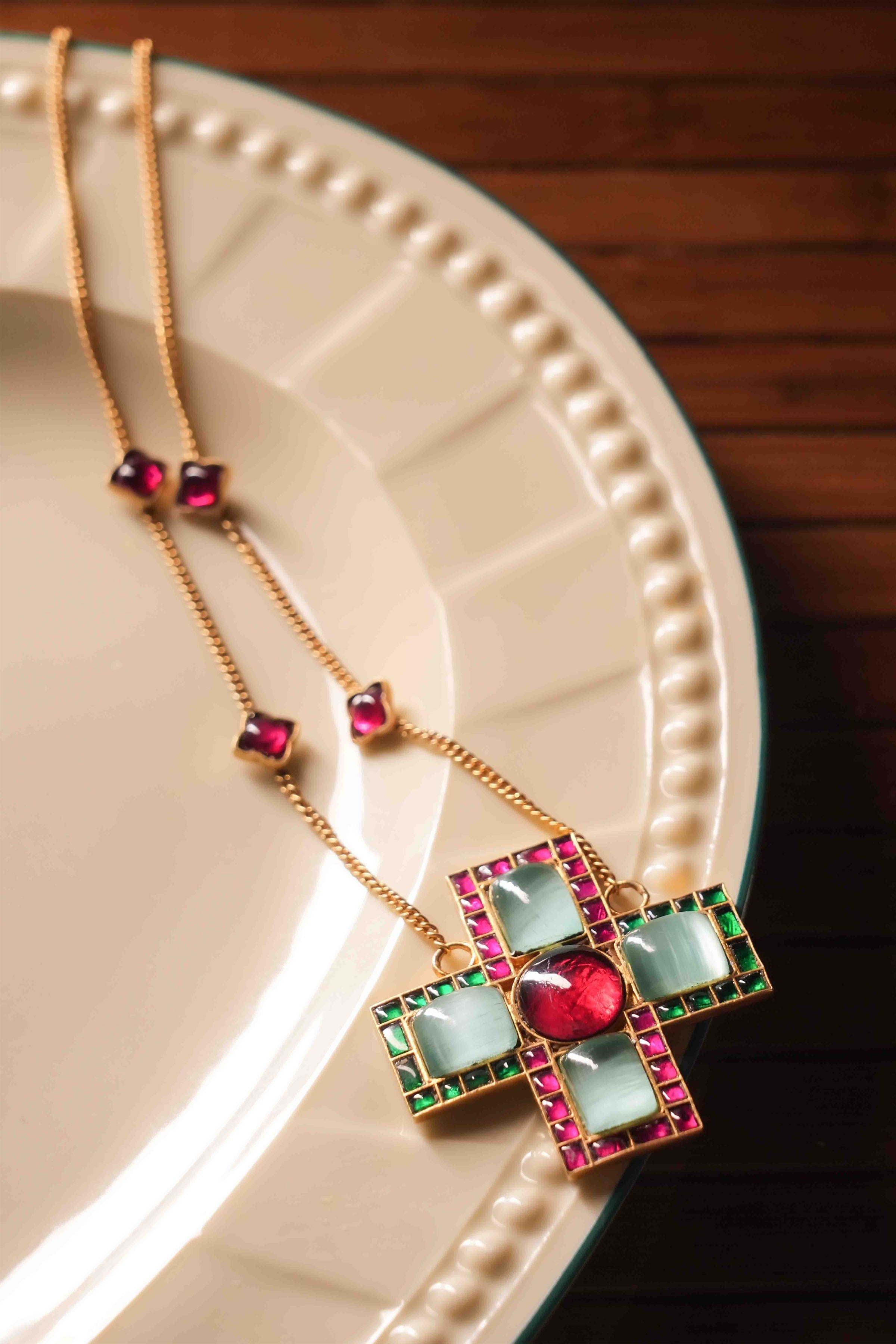 STACKABLES NECKLACE PINK MULTI