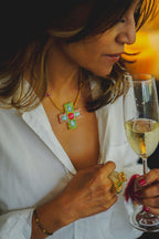 NECKLACE PINK MULTI