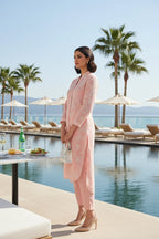 Kurta Pant Blue Pista Green Blush Pink