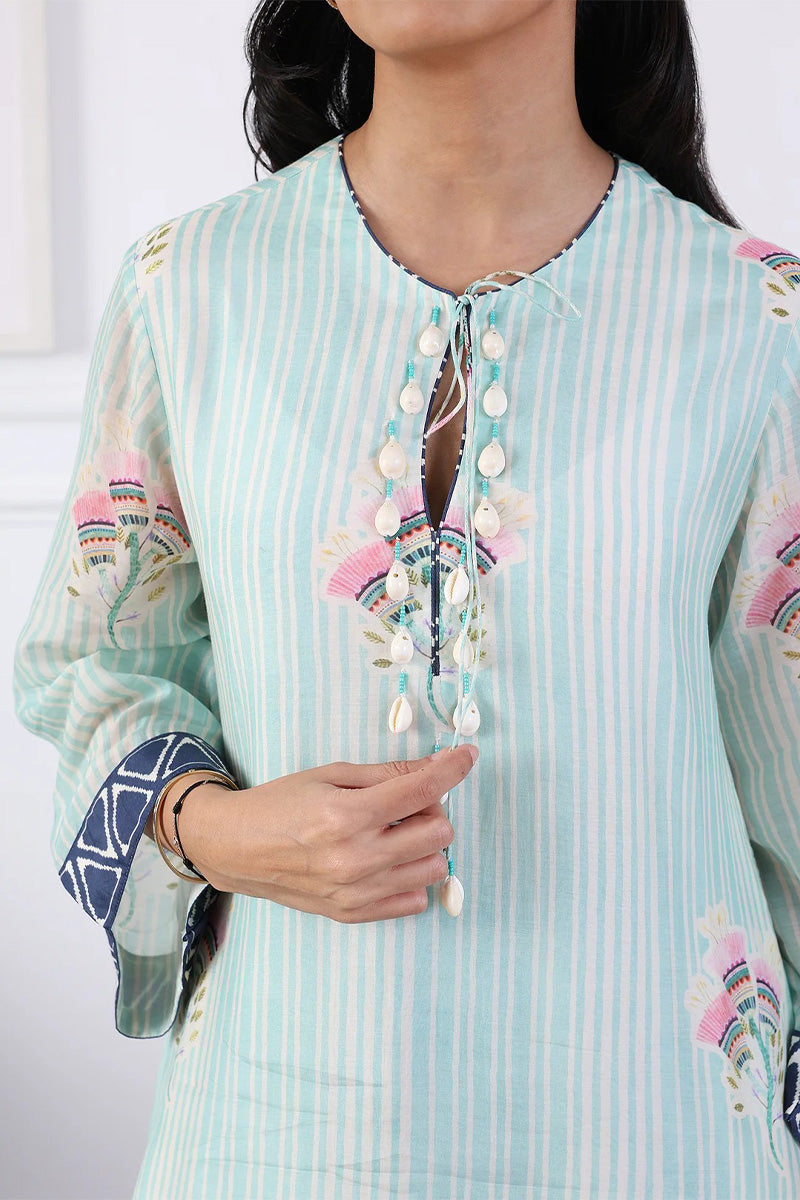 Kurta Pant Aqua Soft Pearl