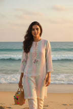Kurta Pant Aqua Soft Pearl
