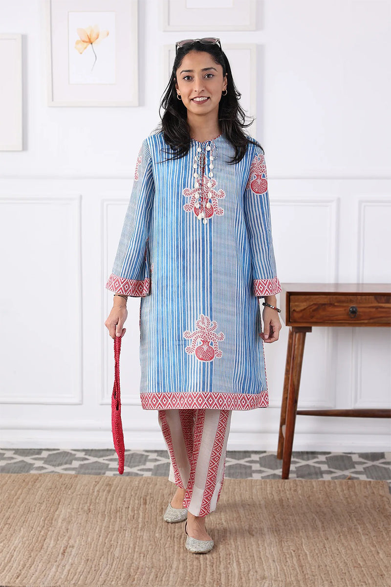 Kurta Pant Blue