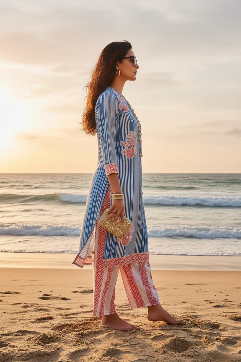 Kurta Pant Blue