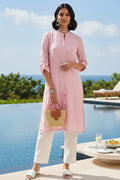 Kurta Pant Slip Soft Pink