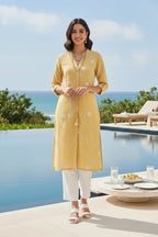 Kurta Pant Butter Yellow