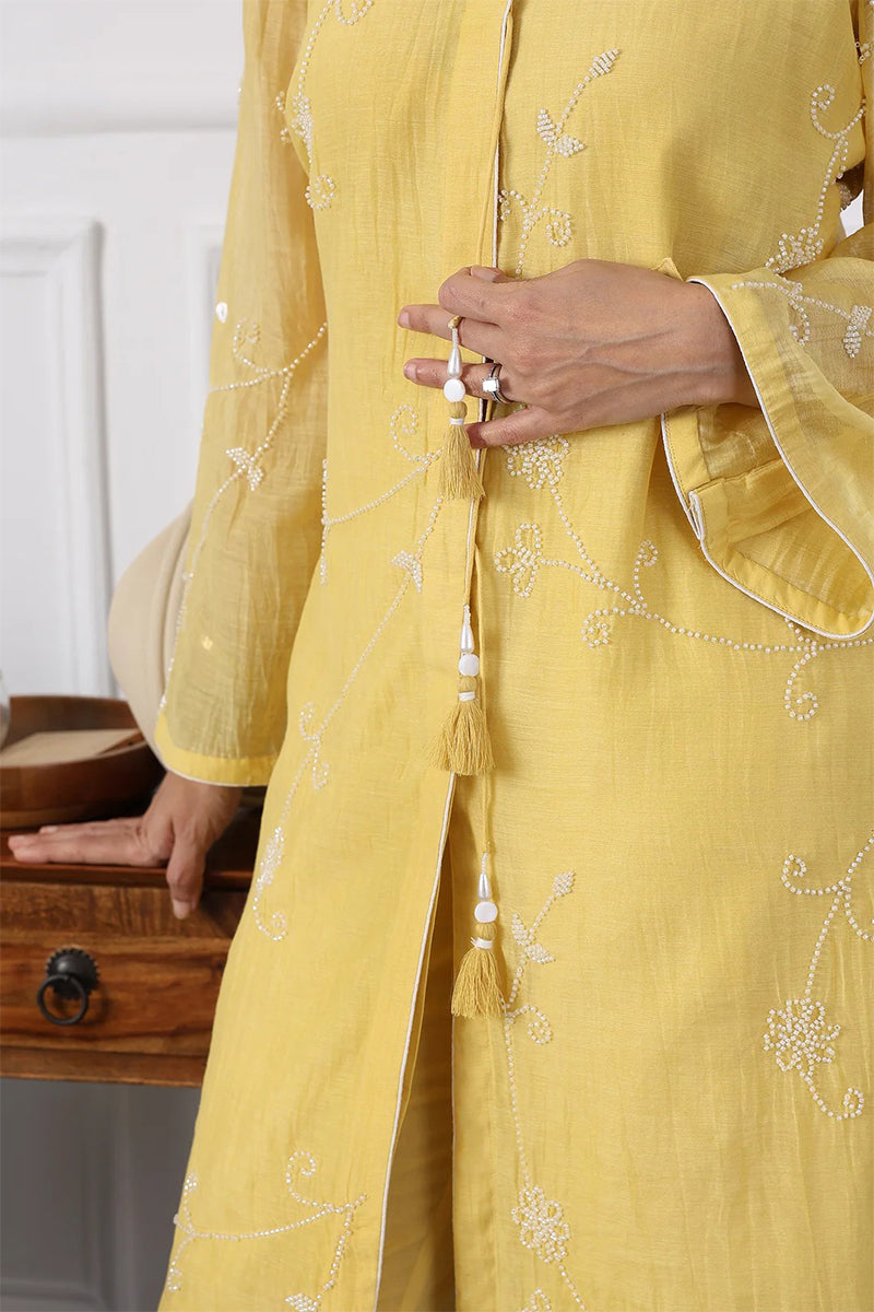 Kurta Pant Butter Yellow