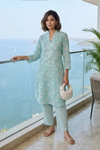 Kurta Pant Turquoise