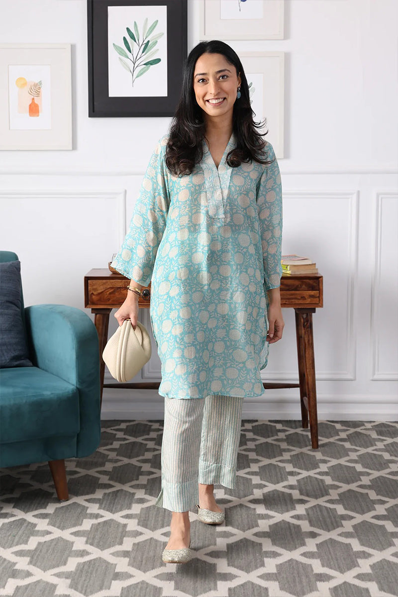Kurta Pant Turquoise