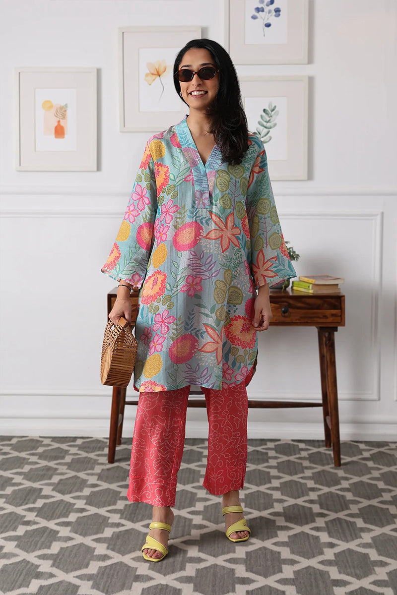 Kurta Pant Mint Pink